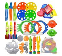 Giochi Subacquei Da Piscina Set di 34 Pezzi di Tesori Subacquei
