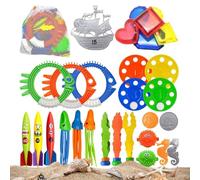 Giochi subacquei per bambini 34 Pezzi Caccia Al Tesoro Sottomarino