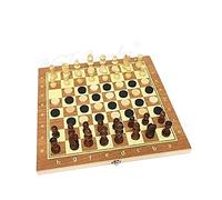 Giochi Tradizionali Scacchi Set Di Scacchi In Legno 3 In 1, Dama Del Backgammon Gioco Di Scacchi Da Viaggio Pezzi Degli Scacchi In Legno