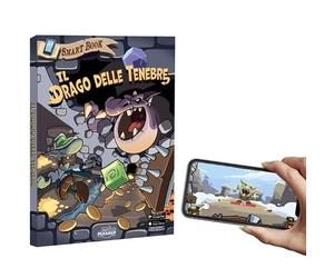 GIOCHI UNITI SMART BOOK - IL DRAGO DELLE TENEBRE - Il Libro Game Intelligente per Bambini, che Unisce Lettura e Giochi da Tavolo