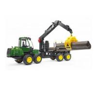 Giochi - Vari - Bruder: 2133 - John Deere 1210e Forwarder Trasporto 4 Tronchi...