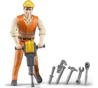 Giochi - Vari - Bruder: 60020 - Personaggio Operaio Edile Con Accessori