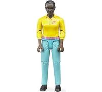 Giochi - Vari - Bruder 60404 - Personaggio Donna Pelle Scura Con Jeans Turchesi