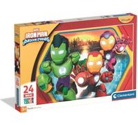 Giochi - Vari - Clementoni: Maxi Pzl 24 Pz - Ironman Awesome Friends
