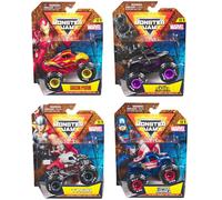 Monster Jam Marvel Monster Trucks Diecast Scala 1:64 un Modello a Scelta