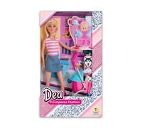 Giochi - Vari - Teorema: Dea - Bambola 30 Cm Con Cucciolo A Passeggio 2 Mdl A...