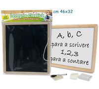 Giochi - Vari - Teorema: Fatto Di Legno - Lavagna 2 In 1 C/gessetti E Penn.