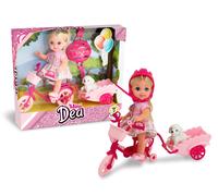 Giochi - Vari - Teorema: Mini Dea - Bambolina In Bici Ccane E Trailer - Win...