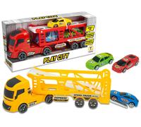 Giochi - Vari - Teorema: Teo's - Camion Porta Auto A Frizione 2 Col. Ass - Op...