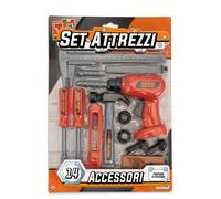 Giochi - Vari - Teorema: Teo's - Set Attrezzi Trapano A Frizione - Blister