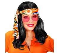 Giochi - Vari - Widmann: Nera Parrucca Anni 70 Disco Fever Con Fascia In Scatola