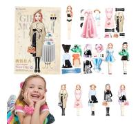 Giochi Vestiti magnetici - Set Bambole Principesse innocuo Carta | Bambola Carta Vestire Leggero | Giochi Abbigliamento Bambini Che Giocano attività
