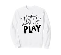 Giochiamo Frase Bold Script su Sfondo Grigio Felpa