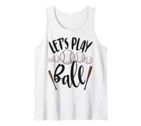 Giochiamo Palla Sport Baseball Sport Sport Uomini Donne Divertente Canotta