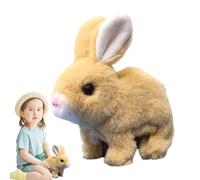 Gioching Giochio - Plush Cabbit | Giocattolo Di Coniglio Interattivo Per Saltare Elettrico Con Orecchie Da Muoversi | Coniglietto Fingo Di Animali Domestici, Giocattoli Lussuosi Morbidi E Cocco
