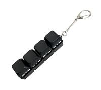 Giochino Antistress Clicker a Tastiera | Portachiavi Portatile da Mano con Bottone a Pressione - Giocattolo Antistress Clicker Meccanico Per Ufficio | per Ufficio Scuola Viaggio Aula Casa e Zaino