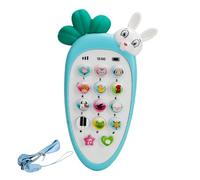 GIOCHIO BABYPHPHEPHE - Carrota di plastica, con musica e luce | Apprendimento di smartphone per bambini piccoli, giocattoli di ruolo con rumori, idea regalo per bambini di 6 mesi, ragazzi e ragazze