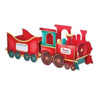 Giochio Di Natale - Set Elettrico per Vacanze Da 31,5x6 Cm, Decorazione Ferroviaria, Regalo Di Famiglia Locomotiva per Binario a Batteria Sotto Display Albero | Festa per La Raccolta Di