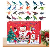 Giochione Avventi Chiusa Completa 2025 | 24 Giorni Calendario per Il Conto Alla Rovescia Di Figure Dinosaur Glow-In-The-Dark per Kid | Adorabile Bambola Di Figura Di Natale per Mensola per La Camera D