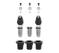 KIT 3PZ BLOCCHETTO E CHIAVI PER BAULETTO MOTO LAT. SH CHIAVI NERE SHAD 203134R