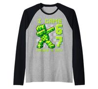 Gioco 67 Ore al Giorno Sei Sette Compleanno Gamer Maglia con Maniche Raglan