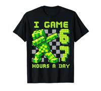 Gioco 67 Ore al Giorno Sei Sette Compleanno Gamer Maglietta