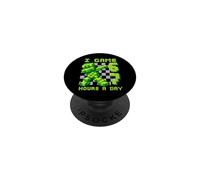 Gioco 67 Ore Al Giorno Sei Sette Compleanno Gamer PopSockets PopGrip Adesivo