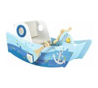 Hape Barca a Dondolo del Capitano - Giocattolo Interattivo con Remi, Timone e Gancio per Avventure in Mare