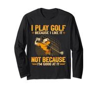 Gioco a Golf perché Non Mi Piace perché Sono Bravo a Farlo Maglia a Manica