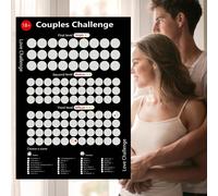 Gioco a grattare per 104 coppie - Gioco di sfida di posizione, scelta perfetta per la serata romantica e San Valentino! La serata romantica promuove l'intimità tra coppie, cartellone a grattare Poster