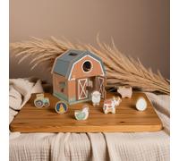 Little Dutch Little Farm Shape Sorter attività giocattolo 18 m+ 1 pz