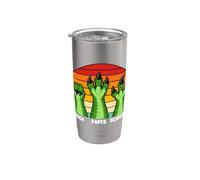 Gioco a mano Rock Paper Scissors T-Rex Lover Dinosaur Humor Bicchiere termico in acciaio inox doppia parete
