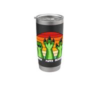 Gioco a mano Rock Paper Scissors T-Rex Lover Dinosaur Humor Bicchiere termico in acciaio inox doppia parete