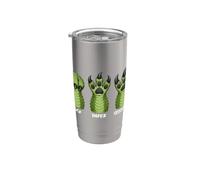 Gioco a mano Rock Paper Scissors T-Rex Lover Dinosaur Humor Bicchiere termico in acciaio inox doppia parete