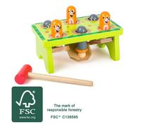 Small Foot Bench mole, FSC 100% Certified Wood, Robust Knock Toy, from 18 Months