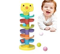 Gioco a Sfera Cadente - Torre a Rampa in, Strati impilabili, Struttura di Gioco Sostenibile, Design Interattivo e | Educativo per, Apprendimento precoce, Cooperazione œi
