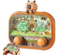 Gioco Acquatico Portatile - Mini Puzzle Con Sfera D'acqua Capybara 13 * 12,5 * 2 Cm | Capybara Design Giocattolo Di Lancio A Doppio Pulsante Con Luce A LED Ẃater Gioco Di Perline Per Bambini Ragazzo R