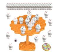 Gioco ’Albero di Equilibrio del Coniglio - Gioco da Tavolo Educativo per l’Equilibrio dei Bambini, Puzzle di Impilamento in ABS con Simpatiche Figure di Coniglio, Giocattolo perr Allenare Concentr