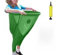 Gioco All'aperto con Pantaloni della Nonna, Gioco da Giardino con Pantaloni della Nonna per Adulti con 2-6 Palline In Pvc, Set di Giochi Sul Campo per Staffetta a Squadre/riunione Famili green 6*ball