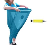 Gioco All'aperto con Pantaloni della Nonna, Gioco da Giardino con Pantaloni della Nonna per Adulti con 2-6 Palline In Pvc, Set di Giochi Sul Campo per Staffetta a Squadre/riunione Familia blue 4*ball