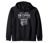 Gioco Ancora con i Blocchi Engine Enginemen Funny Coffee Lover Felpa con Cappuccio