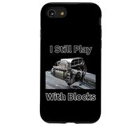 Gioco ancora con i blocchi per gli amanti delle auto e dei meccanici Custodia per iPhone SE (2020) / 7/8