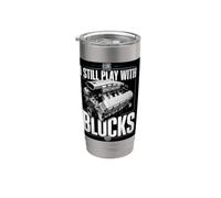 Gioco ancora con i blocchi Race Car Meccanico Humor Racing. Bicchiere termico in acciaio inox doppia parete