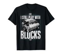 Gioco Ancora con i Blocchi Race Car Meccanico Humor Racing. Maglietta