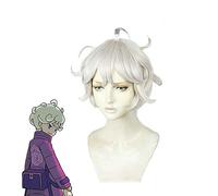 Gioco anime Spada/scudo Bede Parrucca Cosplay Fibra ad alta temperatura Corto Capelli ondulati Costume Parrucche + Cappellino per capelli gratuito