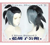 Gioco anime Spada/Scudo Cosplay Parrucca di Raihan Parrucca di Kibana Fibra ad alta temperatura Capelli neri grigi + cuffia per capelli gratis