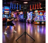 Gioco Arcade Catch Stick Con Luci E Suoni Per L'allenamento Dei Riflessi | Gioco Per L'allenamento Dei Riflessi E Della Coordinazione Occhio-mano Per Adulti, Per Feste, Riunioni E Divertimento(Black)