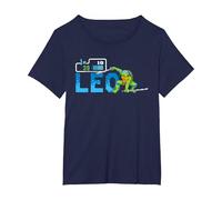 Gioco Arcade retrò TMNT Leo Turtles in Time Leonardo Maglietta, Donna Plus-Size, Navy, 2X