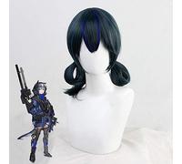 Gioco Arknights Glauco Cosplay Parrucca Verde Blu Misto Resistente al calore Capelli Fibra Festa di Halloween Giochi di ruolo Parrucche + Cappellino parrucca