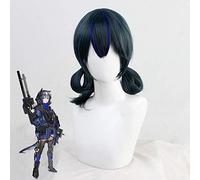 Gioco Arknights Glauco Cosplay Parrucca Verde Blu Misto Resistente al calore Capelli Fibra Festa di Halloween Giochi di ruolo Parrucche + Cappellino parrucca